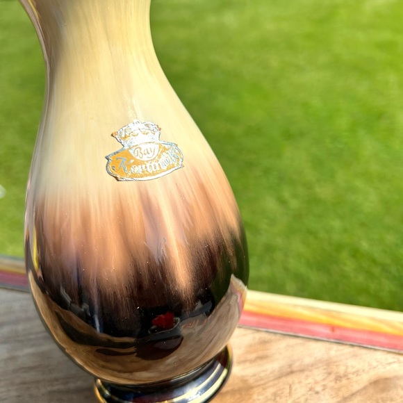 Set of2 MidCentury Bay Keramik West German Vintage Brown Pottery Ceramic Vases - Picture 5 of 12